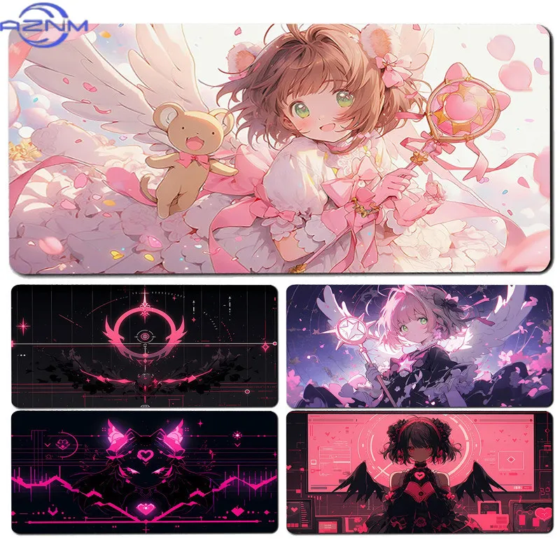 Card Captor Sakura Mouse Pad  CCS Non-Slip Mat Kawaii Large Computer Waterproof Gaming Carpet Anime Girl Xxl Pc Desk Key