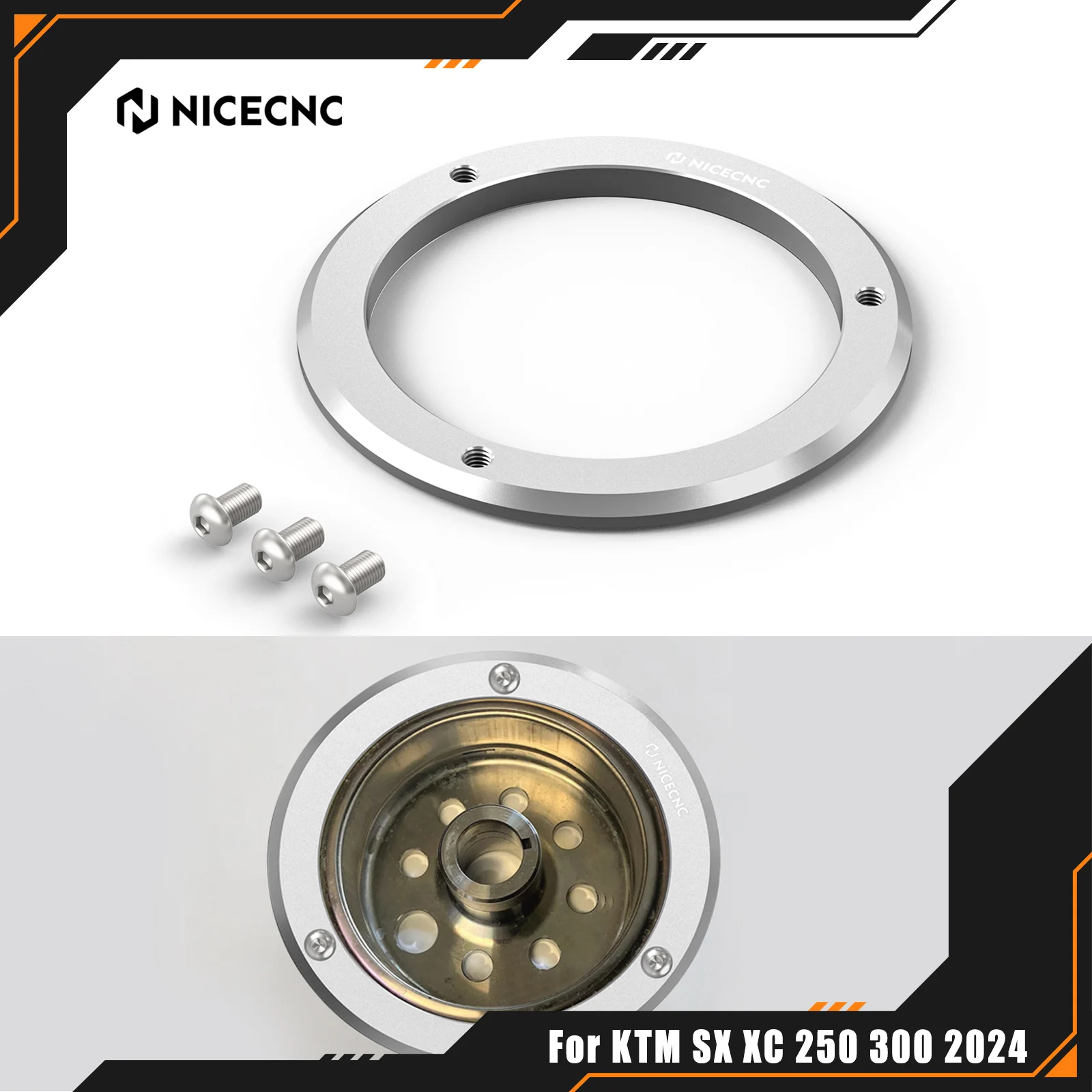 

NICECNC For KTM SX 300 XC 250 XC 300 2024 SX 250 2023-2024 Motorcycle 9 oz Flywheel Weight For Husqvarna TC 250 TX 300 2023-2024