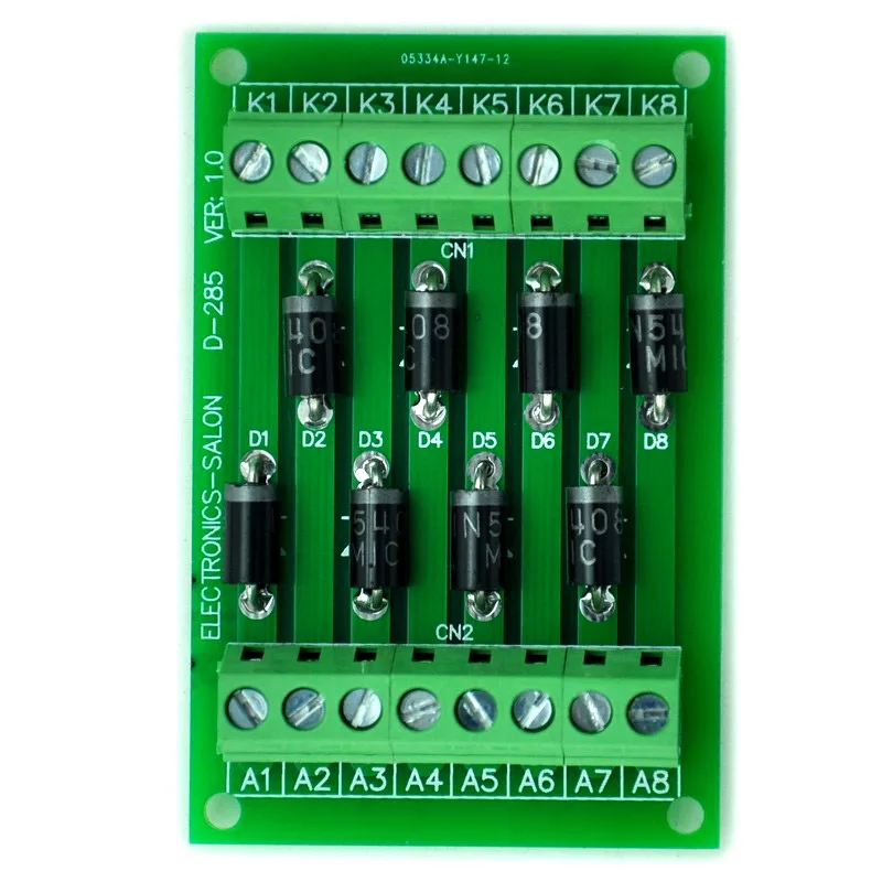 

ELECTRONICS-SALON 8 отдельная Диодная Модульная плата, 1N5408 3A 1000V.