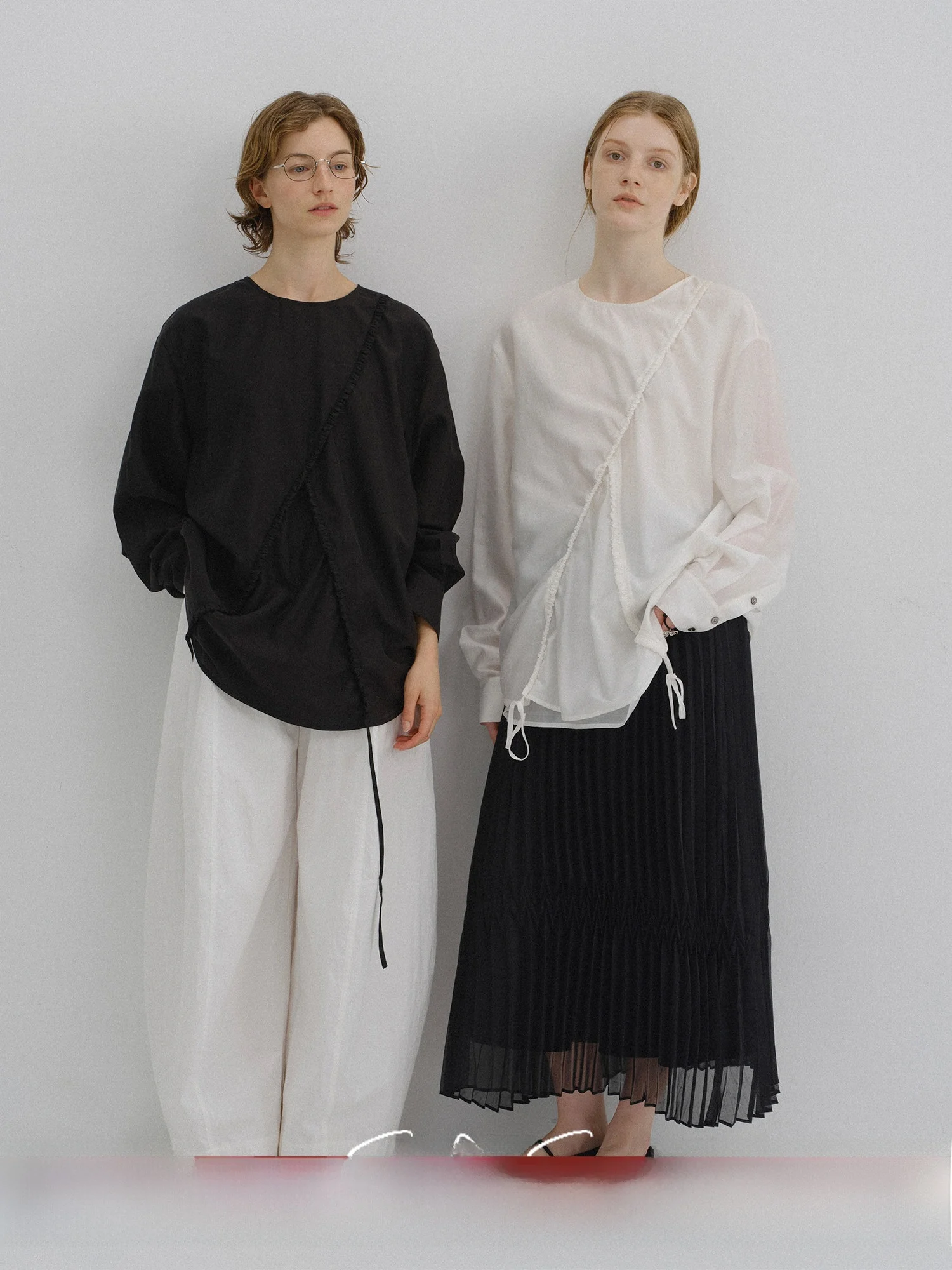 

Летняя женская модная блузка SONDERS Series 3D с эффектом сборки и дизайном «деревянная ушная ветвь»