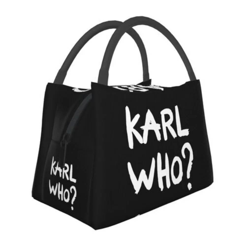 Karl Who Thermal Cooler Bags Portable Picnic School Oxford Lunch Box Bento Pouch  Shopping Bag Large Capacity Merch Grocery Bag