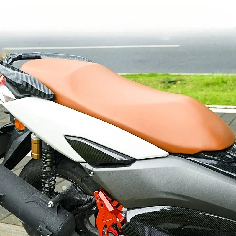 Universal PU Leather Scooter Seat Cover,  Waterproof Wear-resistant Motorcycle Seat Cushion Protector For Most Scooters