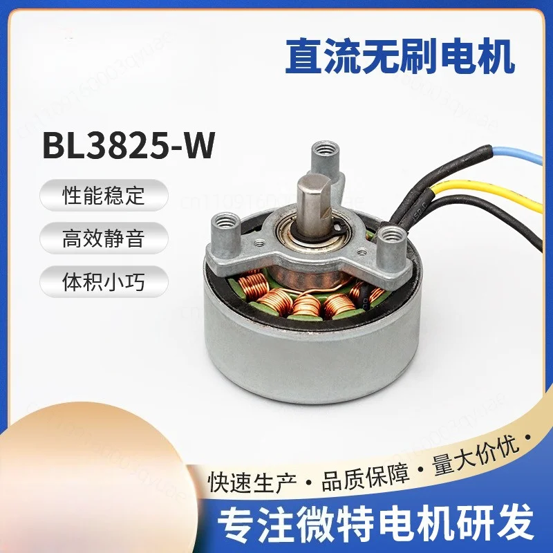 BL3825-W Outer Rotor Brushless DC Motor 12V PWM Speed Control 3000RPM Quiet Small Motor for Fascia Gun Air Purification