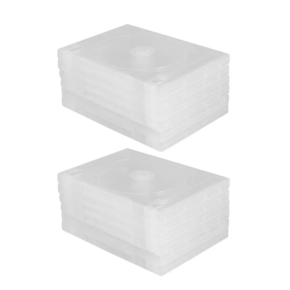 12 pcs CD Storage Portable Organizer Holder DVD Case Disc Halloween Christmas New Year Cd Dvd Case Storage Cd Case Clear Box