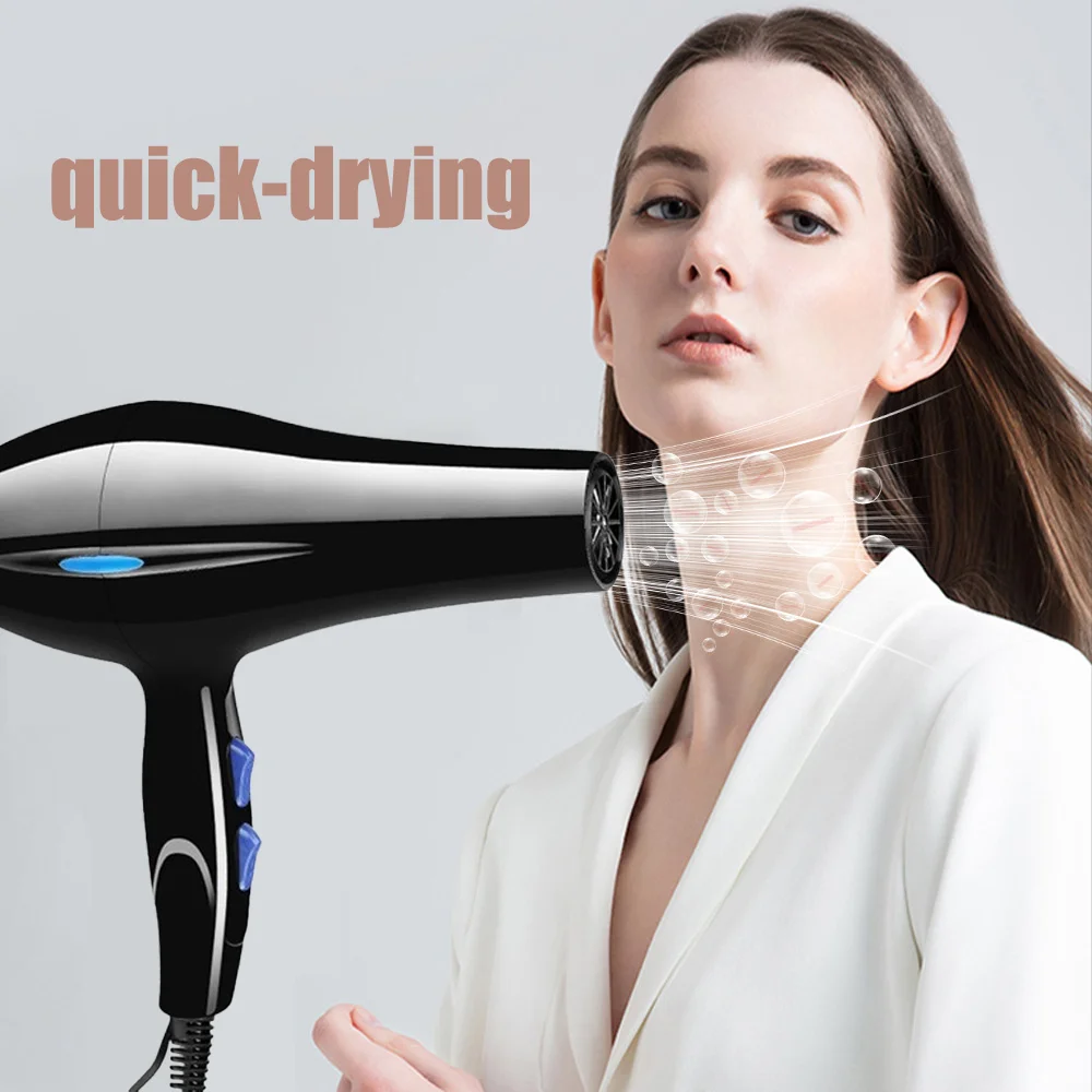 Hair Dryer Professional 2200W Gear Strong Power Blow Hair Dryer For Hairdressing Barber Salon Tool Hair Dryer Fan 2025 NEW