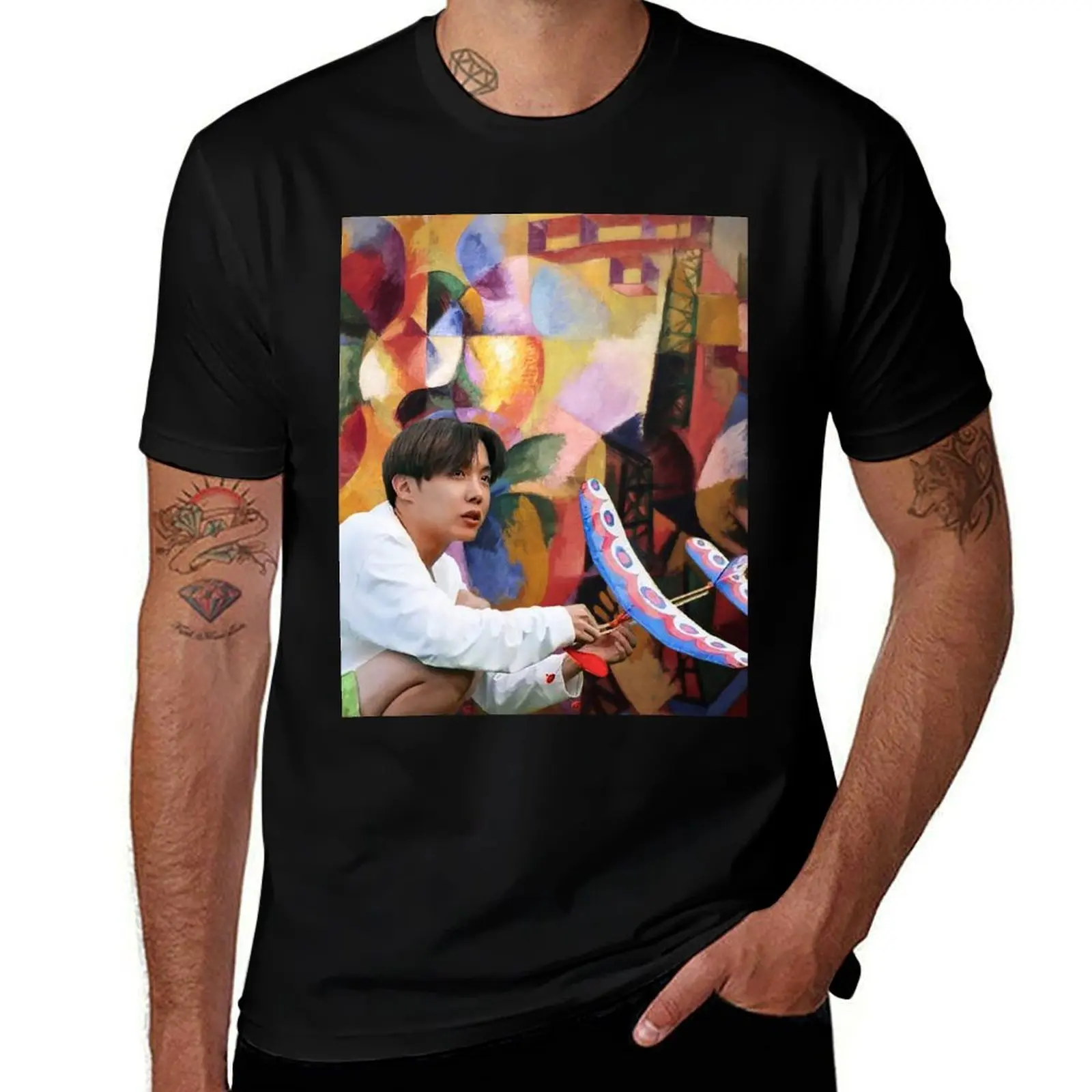 

Hobi, Tower, Airplane T-Shirt essential t shirt t shirts with prints man graphic t shirt T-shirt