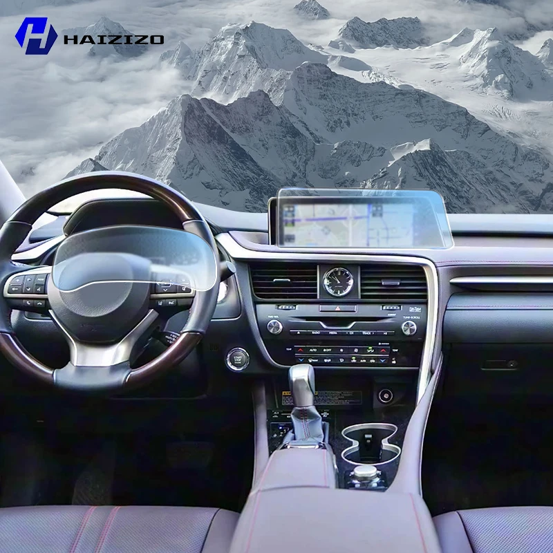 For Lexus RX 300 350 450h 2016-2019 LCD Screen Anti fingerprint Matte TPU film Car navigation screen protector film Accessories