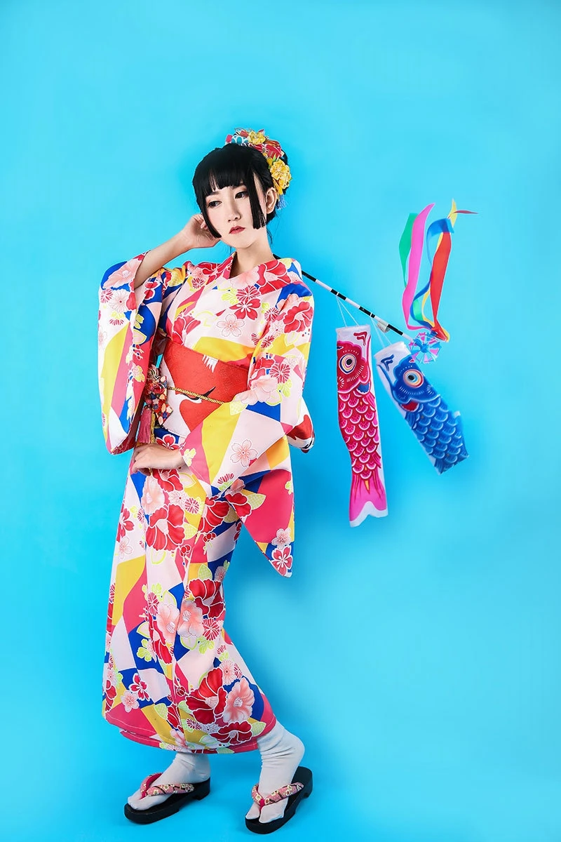 Japanese Kimono Traditional Dress Cosplay Female Yukata Women Japan Geisha Costume Obi Japan Asia Dress