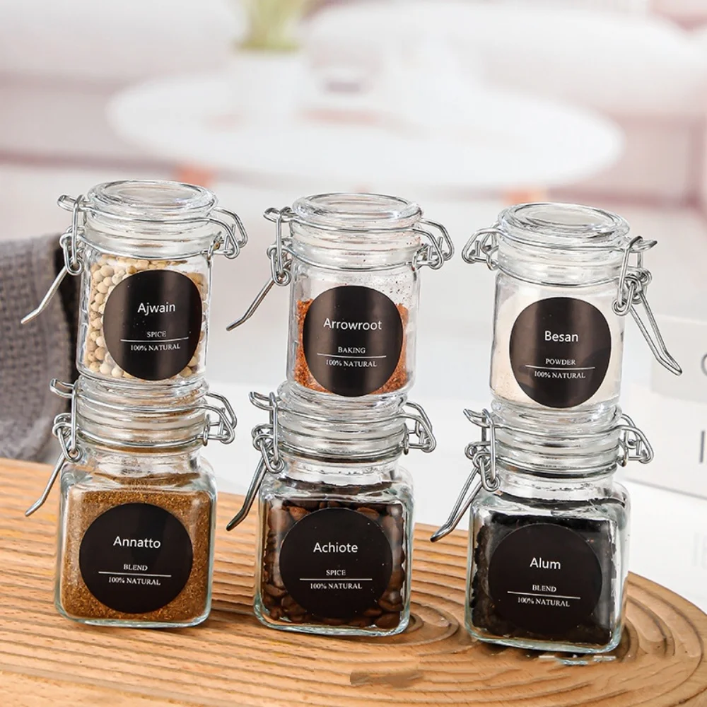 Герметичная-стеклянная-банка-стильная-герметичная-банка-для-хранения-стеклянная-банка-с-защелкой-легко-моющаяся-с-широким-горлом-для-организации-специй-на-кухне