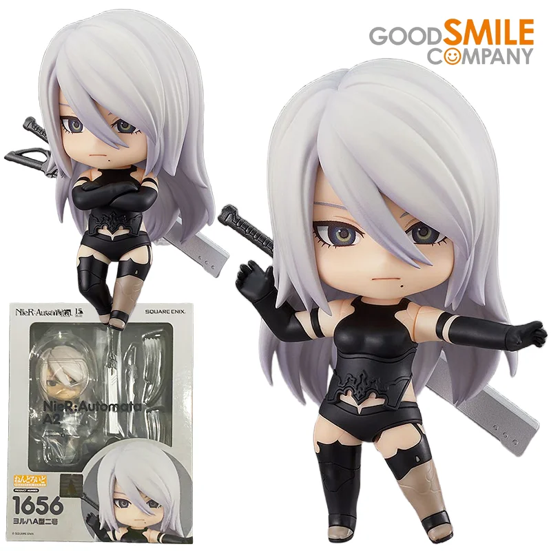 

GSC 1656 SE NENDOROID YoRHa Type A No.2 A2 Фигурки NieR: Automata Аниме Модель Комплект Игрушки для Мальчиков Оригинальная Коллекция Коробки