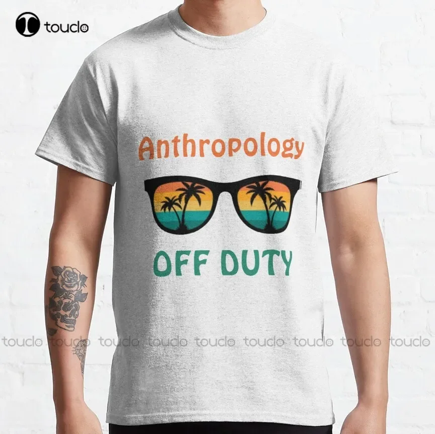 Anthropology Off Duty - Funny Retirement Gift  Classic T-Shirt White Tshirts For Mens Cotton Breathable Cotton Retro Gd Hip Hop