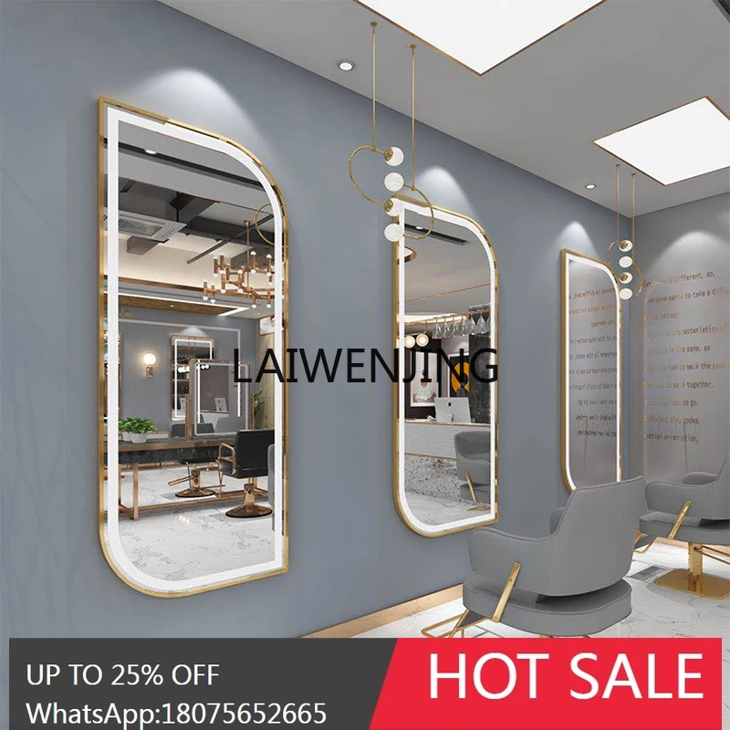 Internet celebrity barber shop mirror hair salon special single-sided hair cutting perm and dyeing mirror