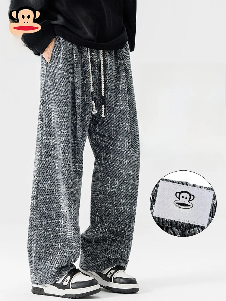 

PaulFrank Men's Casual Straight Leg Pants Loose Fit Plaid Snail Long Trousers Spring New Sle Comfortable Breathable Polyest...