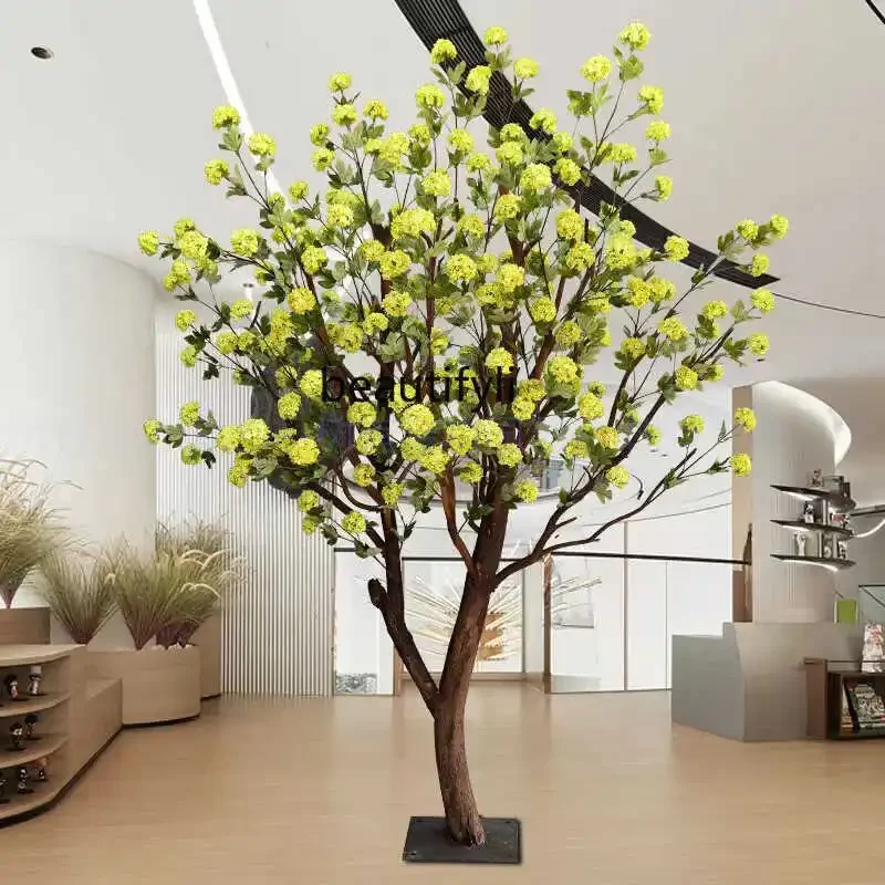 

xzSimulated Pincushion Tree Wishing Fake Trees Large Plant Indoor Living Room Stage Props