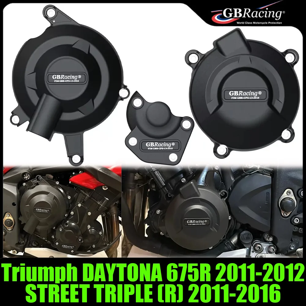 

GBRacing Motorcycles Engine Protection Cover For Triumph DAYTONA 675R 2011-2012 STREET TRIPLE (R) 2011-2016