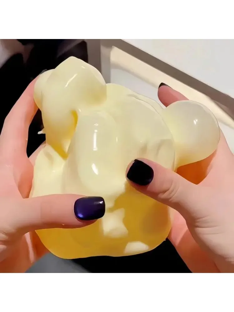 Original Vaseline-gefülltes Riesen-Käse-Squishy-Spielzeug, 1/3 Stück, weicher Quetsch-Stressball, niedliche Käseform, langsam rückfederndes Fidget-Spielzeug