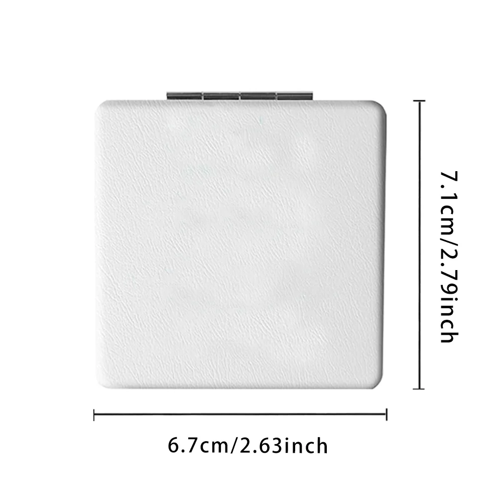 1pc Exquisite Makeup Mirror Exquisite 1x2x Magnifying Mirror for Checking Makeup Floral Initial 26 Letters Pattern