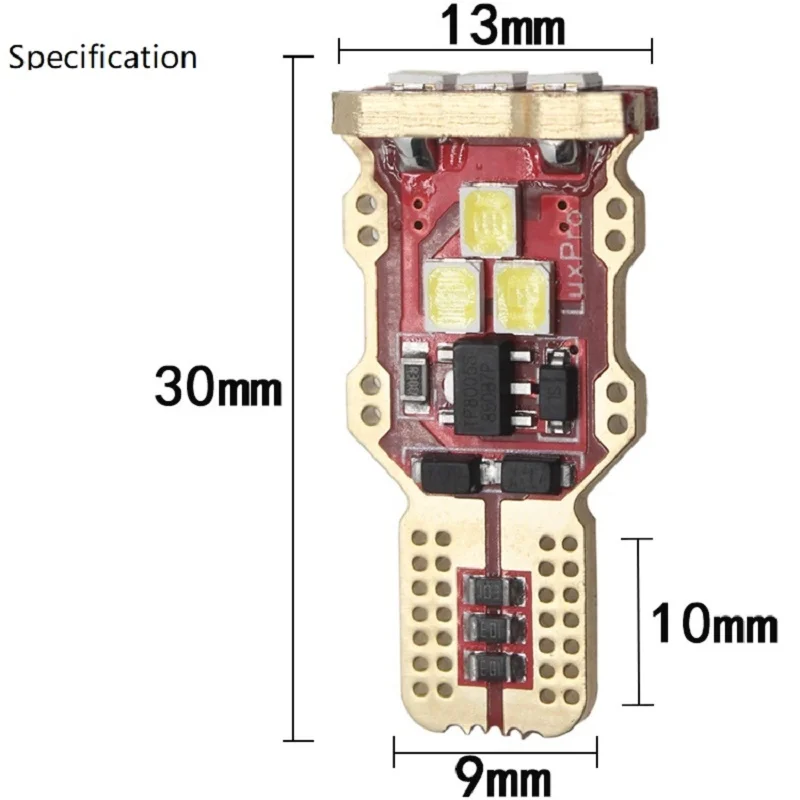 100pcs Wholesale NEW T10 LED W5W 194 168 Car Clearance Light Auto Reading Tail Lamp Bulb 3030 9SMD White DC12V