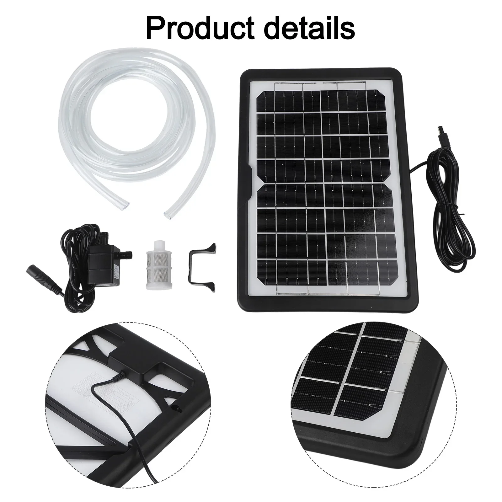 

Garden Decoration Solar Water Pump Oxygen Distribution Pump Adjustable Solar Panel Pump Adjustable Solar Panel