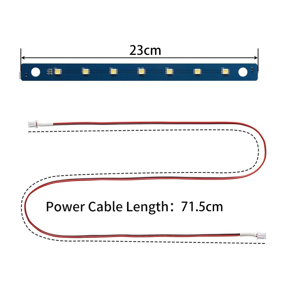 Light Board for FLASHFORGE Adventurers AD5M 5MPRO 3D Printers 7Pcs Lamp Beads with Cable 3D Printing Accessories