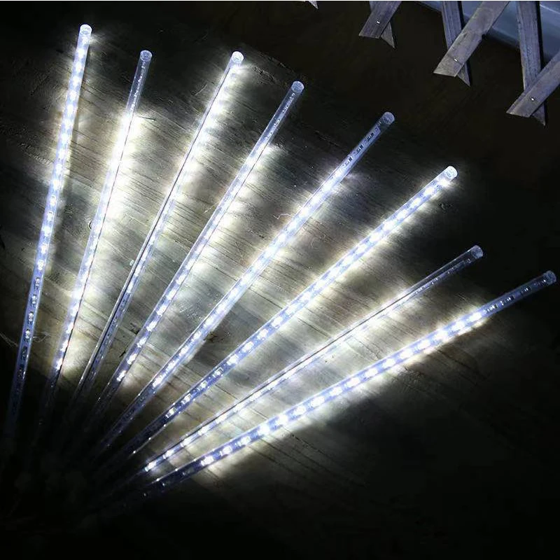 Ao ar livre led luzes da chuva de meteoros caindo chuva gota luz da corda de fadas à prova dwaterproof água para festa natal jardim decorações do feriado