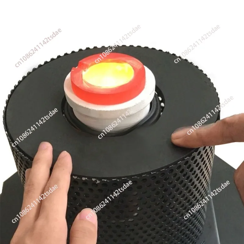 Small electric furnace, 1-3 kg gold melting furnace, molten copper, iron gold, jewelry processing tools black red