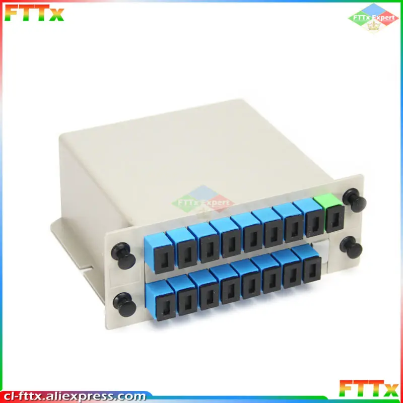 SC APC UPC PLC 1X16 Fiber Optic FTTH Splitter Box PLC Insert sheet Type Fiber Optical Coupler Splitter Insertion