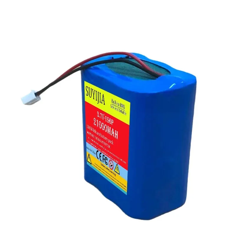 New 3.7V 21AH 1S6P 18650 Rechargeable Li-ion Battery Pack for LED Light Bluetooth Speaker Spare Replacement Original Battery