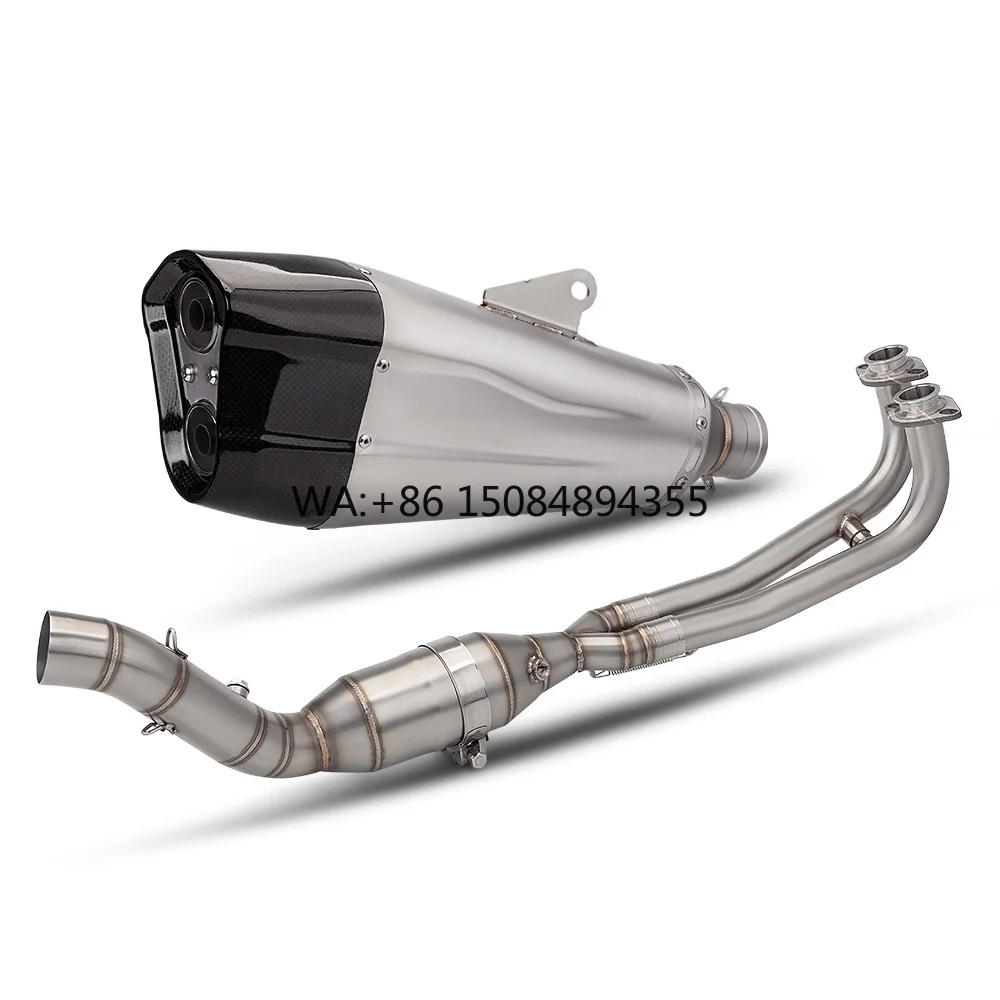 

For Tmax530 Tmax560 Motorcycle Exhaust Full Stainless Steel Exhaust System Front Link Pipe Modified Exhaust Muffler