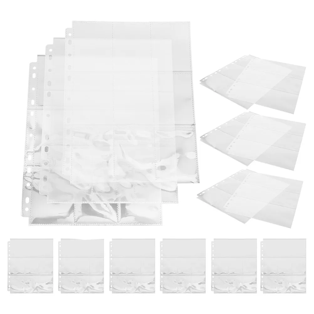 

30 листов прозрачных карманов для фотокарточек из ПП-материала, страницы для альбомов с карточками, для коллекционных карточек, игровых фотографий, открыток