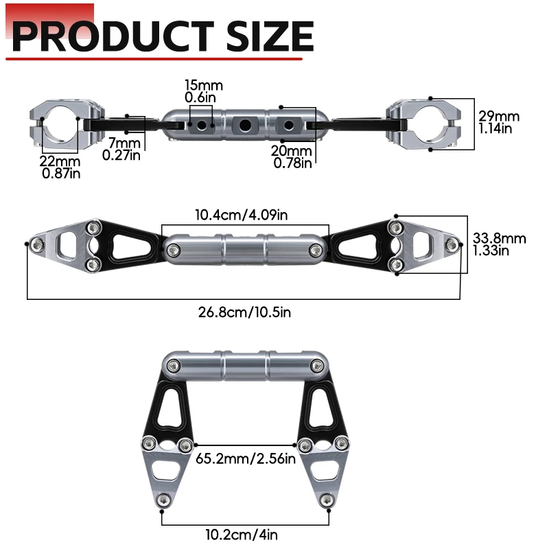 For HONDA PCX125 150 160 PCX160 PCX150 UHR150 125 Motorcycle Accessories Adjustable Multifunction Crossbar Handlebar Balance Bar