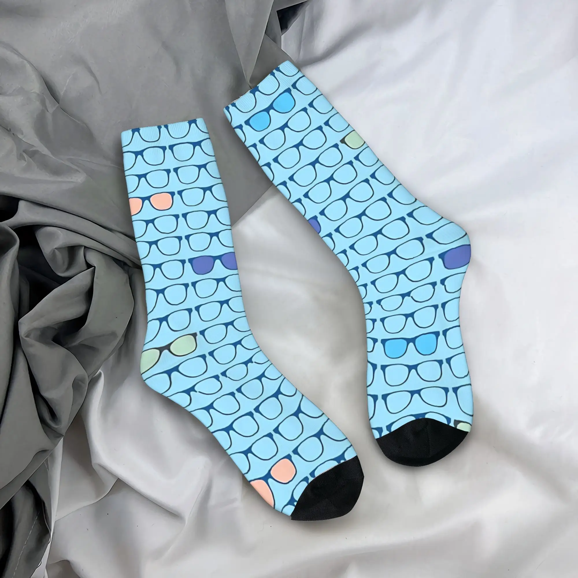 Be Spectacled  Stockings  Funny Socks Men's High Quality Socks Autumn Cycling Pattern Non-Slip Socks Gift