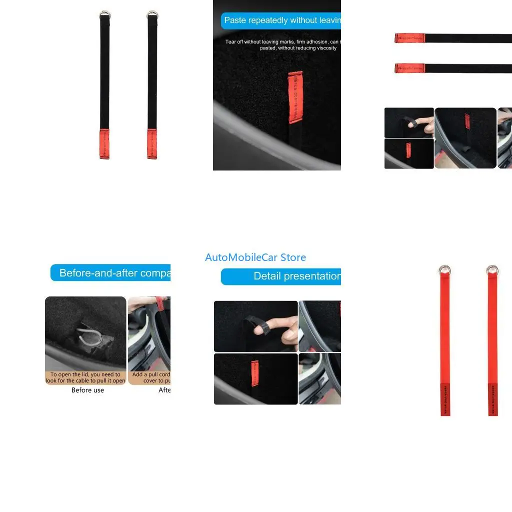 G8TE Emergency Car Door Release Rope Safety Door Pull Strap 24cm for Vehicle Escape
