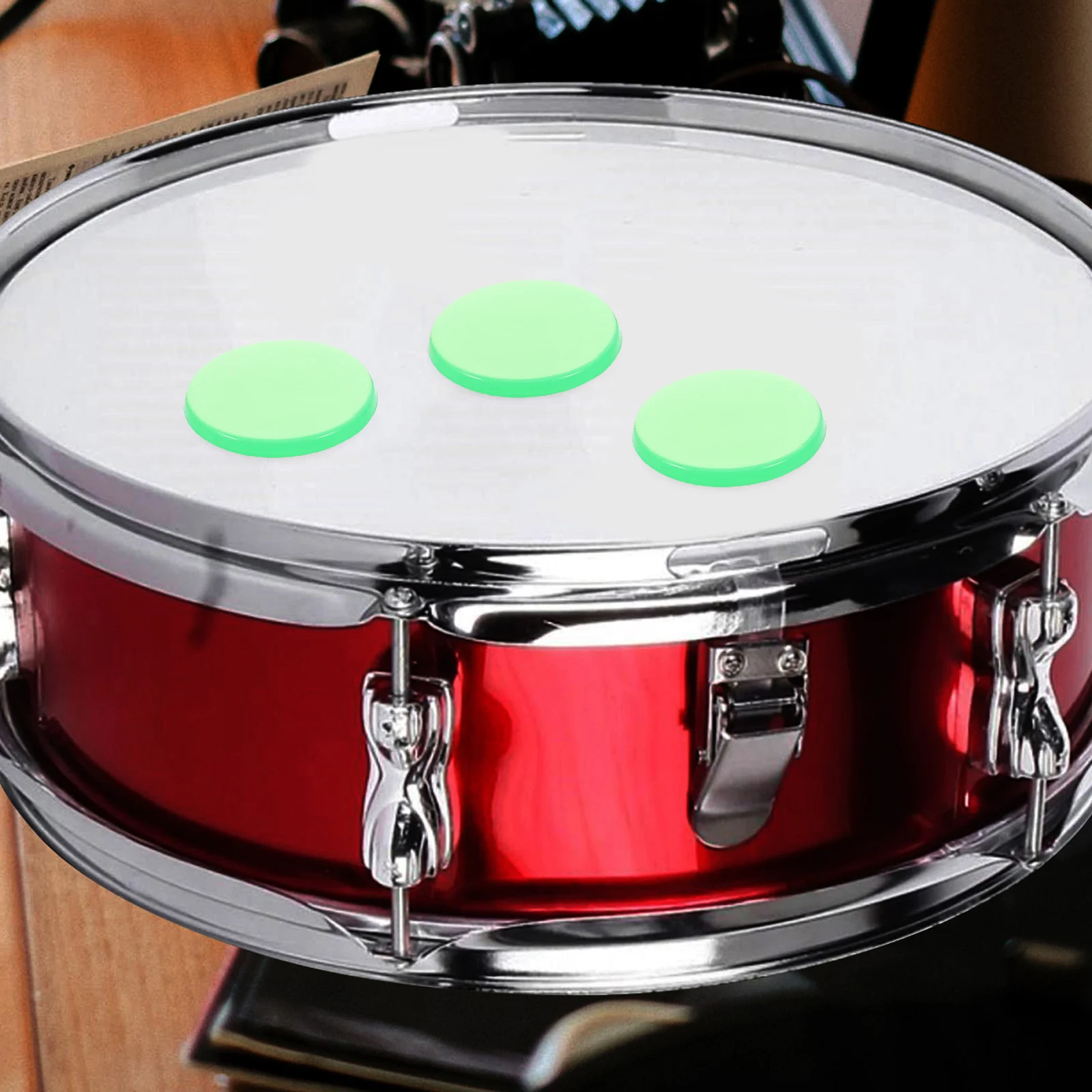 

12 Pcs Noise-absorbing Stickers Mute Pad Pads Silica Gel Dampeners Silicone Drum