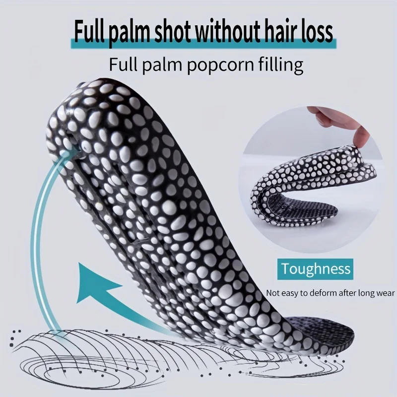 1Pair Boost Height Increase Shoes Insoles Men Women Soft Comfort Running Sports Insole for Feet 1.5/2.5/3.5cm Growing Shoe Pads
