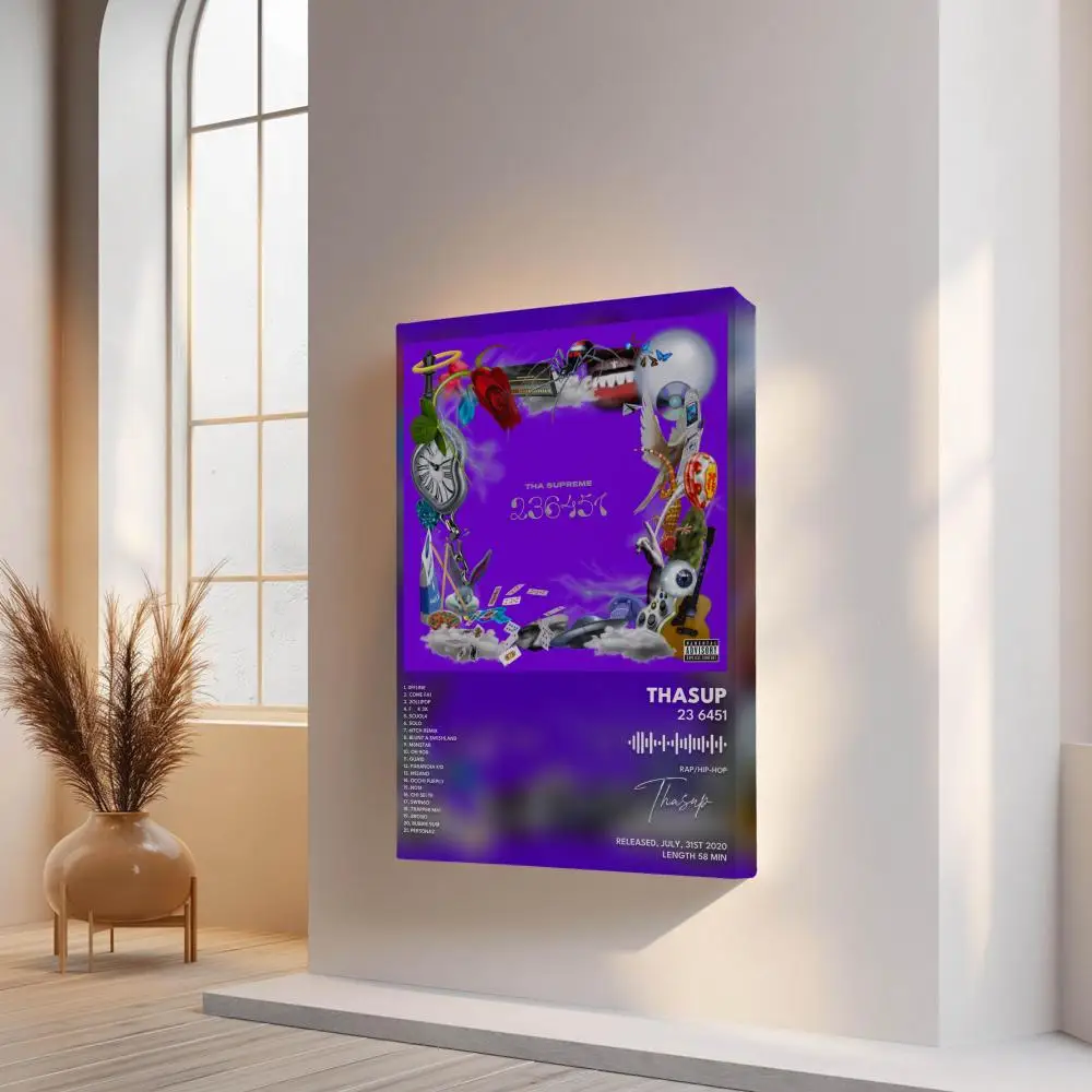 pintura-thasup-caligrafia-quadro-interno-capa-de-Album-arte-decoracao-de-parede-para-cafeteria-bar-e-sala