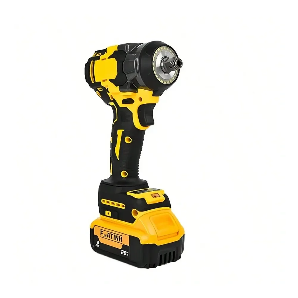 

Cordless Impact Wrench, For DeWitt 20V Batteries, 600 FtLbs Of Maximum Torque, Brushless Motor, Easy To Use And Operate, Batter