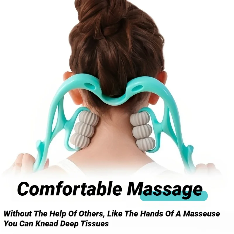 Cervical Vertebra Shoulder And Neck Massage Home Manual Massager Hand-Held Clamping Device Kneading Relaxation Artifact image 2