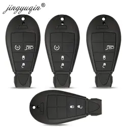 Jingyuqin Fobik zdalny kluczyk samochodowy do Jeep Cherokee / Cherokee Sport KL 2014-2019 Dodge Chrysler 2/3/4BTN Key Case