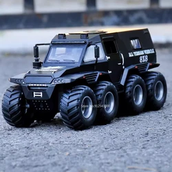 1/32 Russian Avtoros Shaman 8x8 ATV Alloy Model Toys Car Simulation Metal Diecast Sound And Light Vehicles Boys Collection Gifts