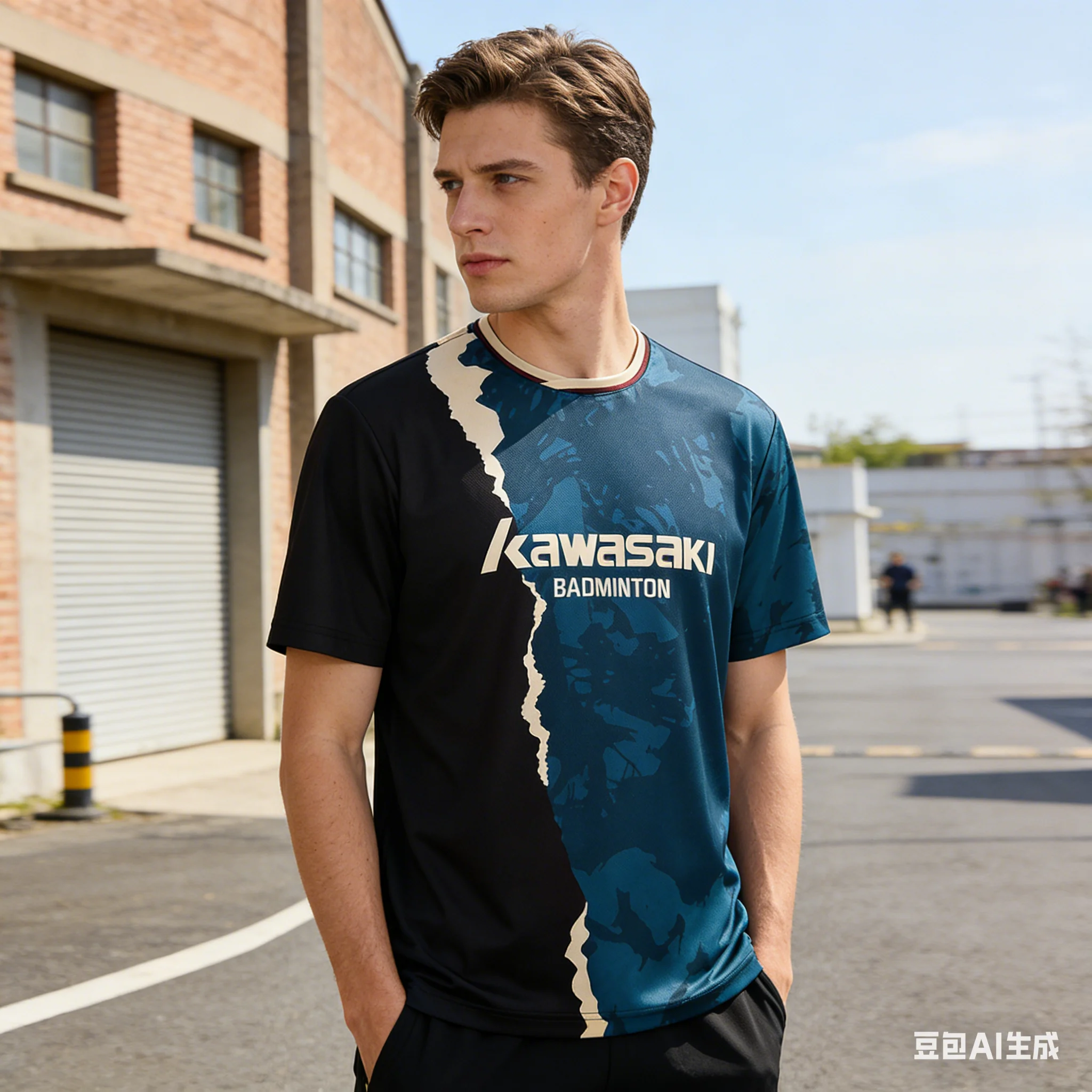 

Футболка для бадминтона и тенниса Kawasaki, мужская дышащая спортивная одежда, мужская спортивная одежда для фитнеса с короткими рукавами, мягкая и удобная спортивная одежда для занятий спортом на открытом воздухе