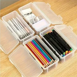 1pc Lightweight Translucent Pencil Case: Big Capacity & Frosted Design - Perfect For School Supplies, Student Pencil Case, Pract