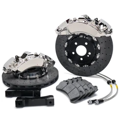 BRAKE CALIPER KIT WITH CARBON CERAMIC DISC ROTOR 405x34MM FOR PORSCHE 987 911 718  PANAMERA 970 2009-2019