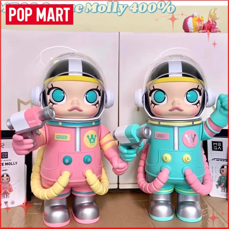 

POP MART MEGA SPACE Molly 400% SPACEMOLLY Returns To Jasmine Astronaut Big Baby Holiday Gift