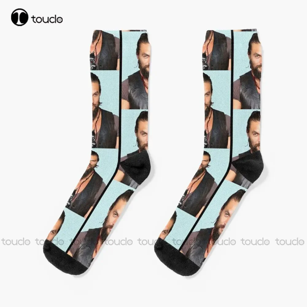 Jason Momoa -Sexy Man Socks Socks For Men High Quality Cute Elegant Lovely Kawaii Cartoon Sweet Cotton Sock Custom Gift Colorful