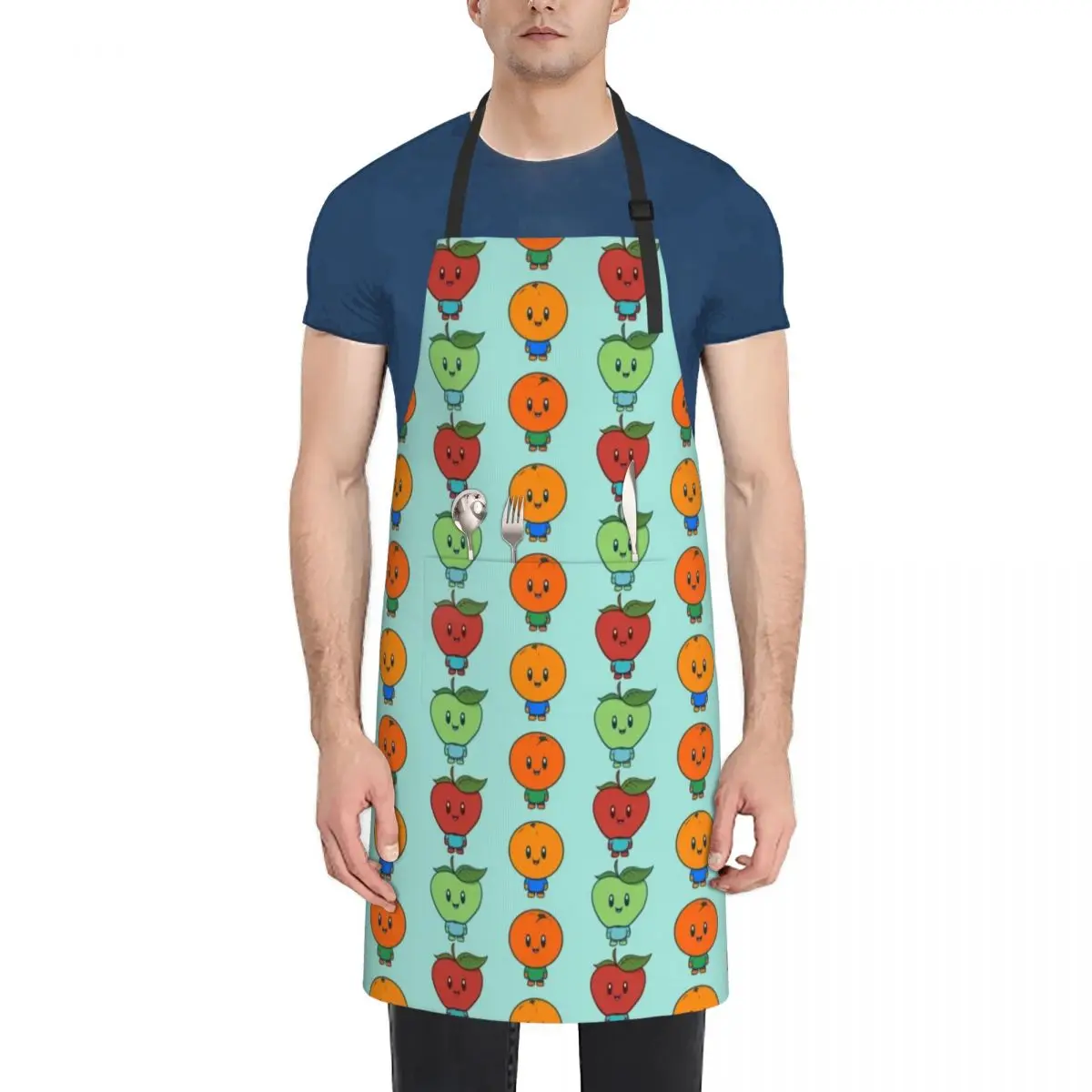 Apples and Oranges Apron For Girl chef for man Apron