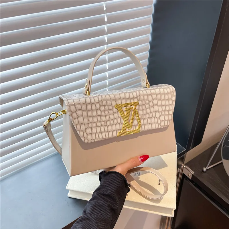 

Классическая элегантная женская большая сумка Роскошная кожаная сумка Высококачественная сумка через плечо Винтажная дизайнерская сумка через плечо