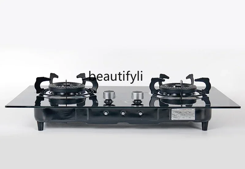 

smt61 Embedded gas stove tempered glass gas stove table embedded dual-purpose fire liquefied gas stove across