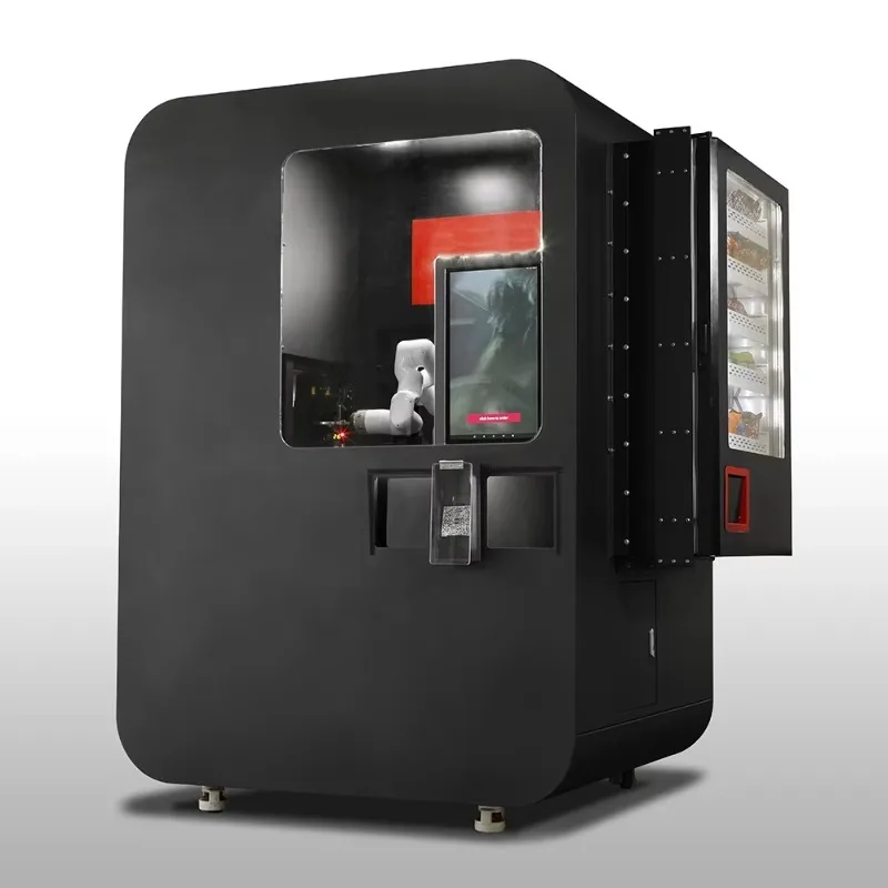 Outdoor Automatic Robot Barista Coffee Booth Vending Machine Advanced Manipulator Products