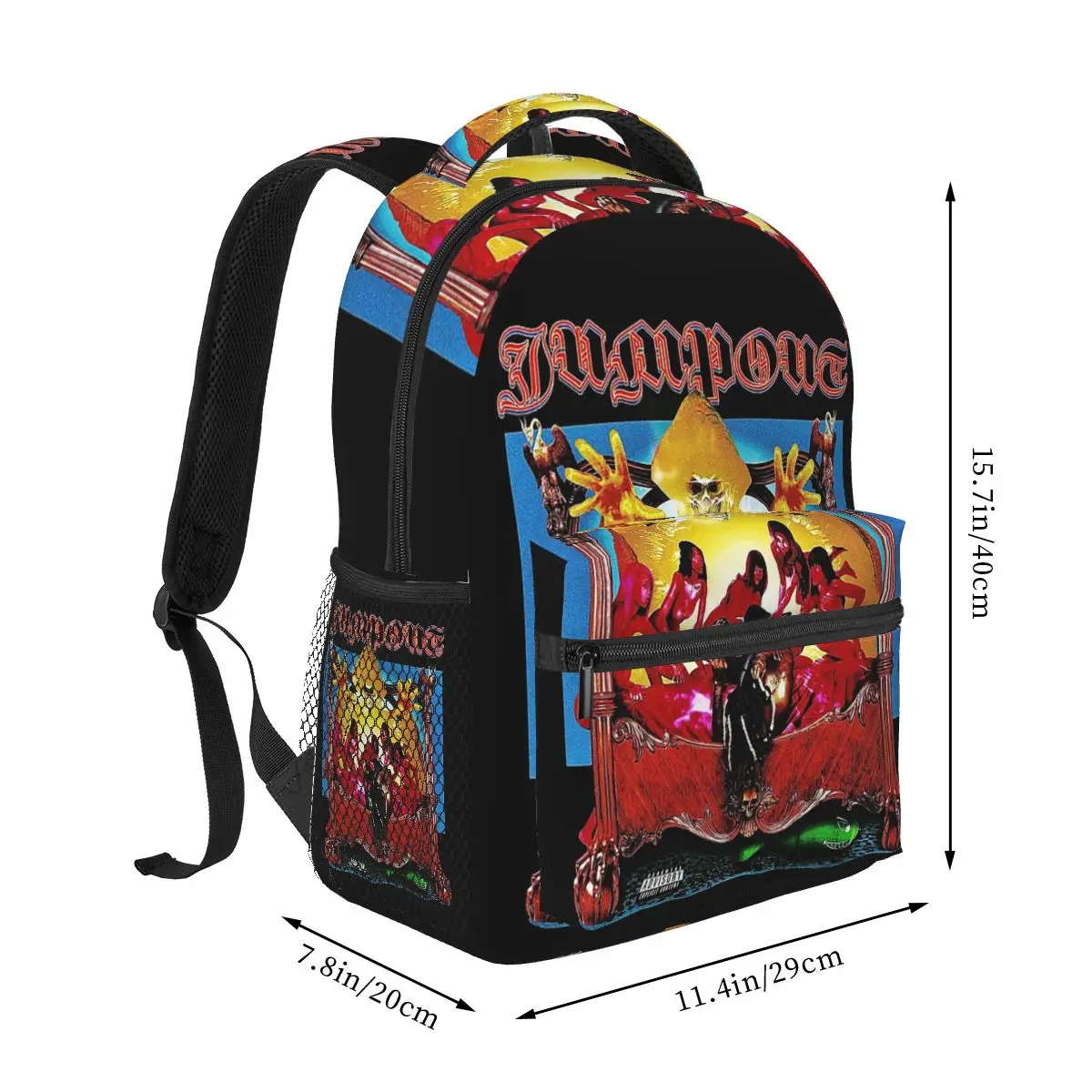 Jumpout Osamason Album Cover Student Backpack School Bag Hiking Travel Daypack for Men Women Fashion Bookbag Shoulder Bags